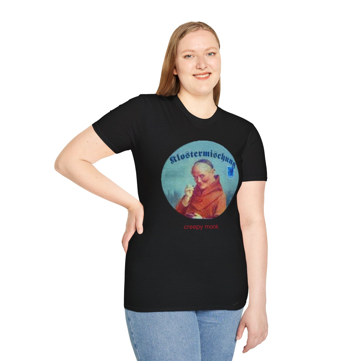 Creepy Monk Softstyle T-Shirt (black)