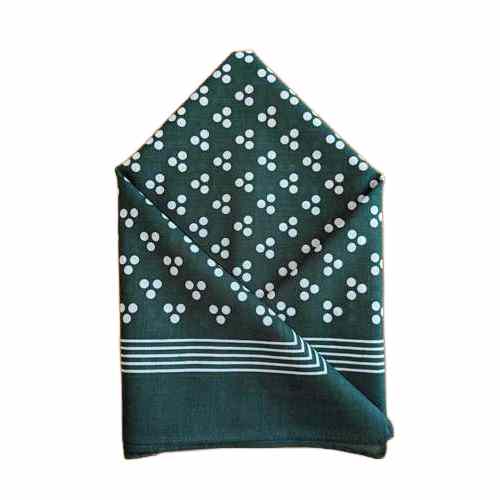 Wilsons Handkerchief - Green Small Dot